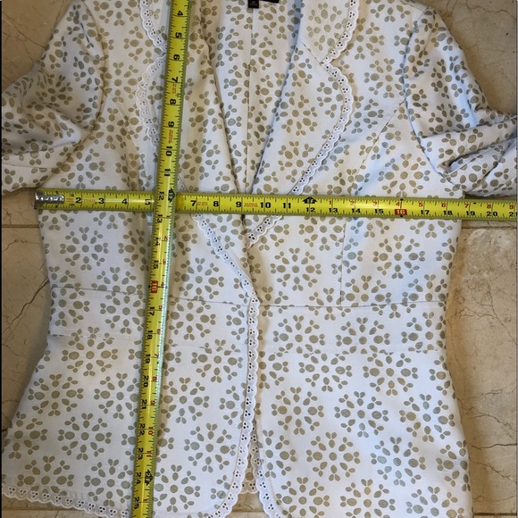 Alex Marie blazer/jacket, size 10, white and taupe, darling!  Great Condition! - Picture 8 of 8